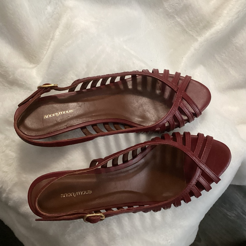 Anonymous Copenhagen Carminho 40 Stiletto Leather Shoes Size 37 EU - New